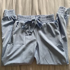 Revamped Baby Blue Paperbag Pants